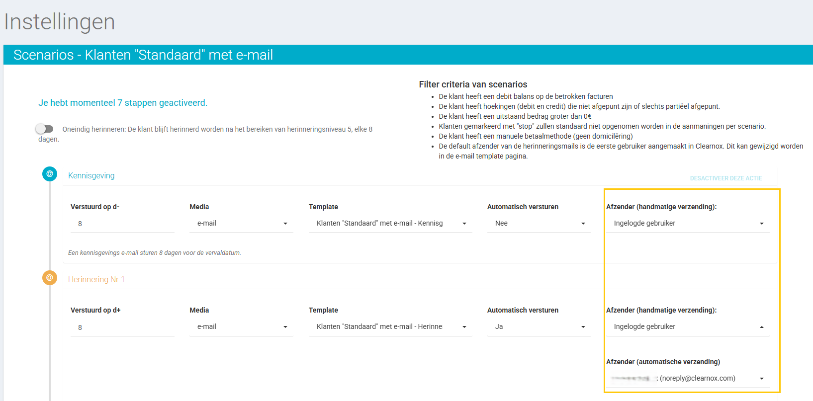 1 configurer expediteur nl