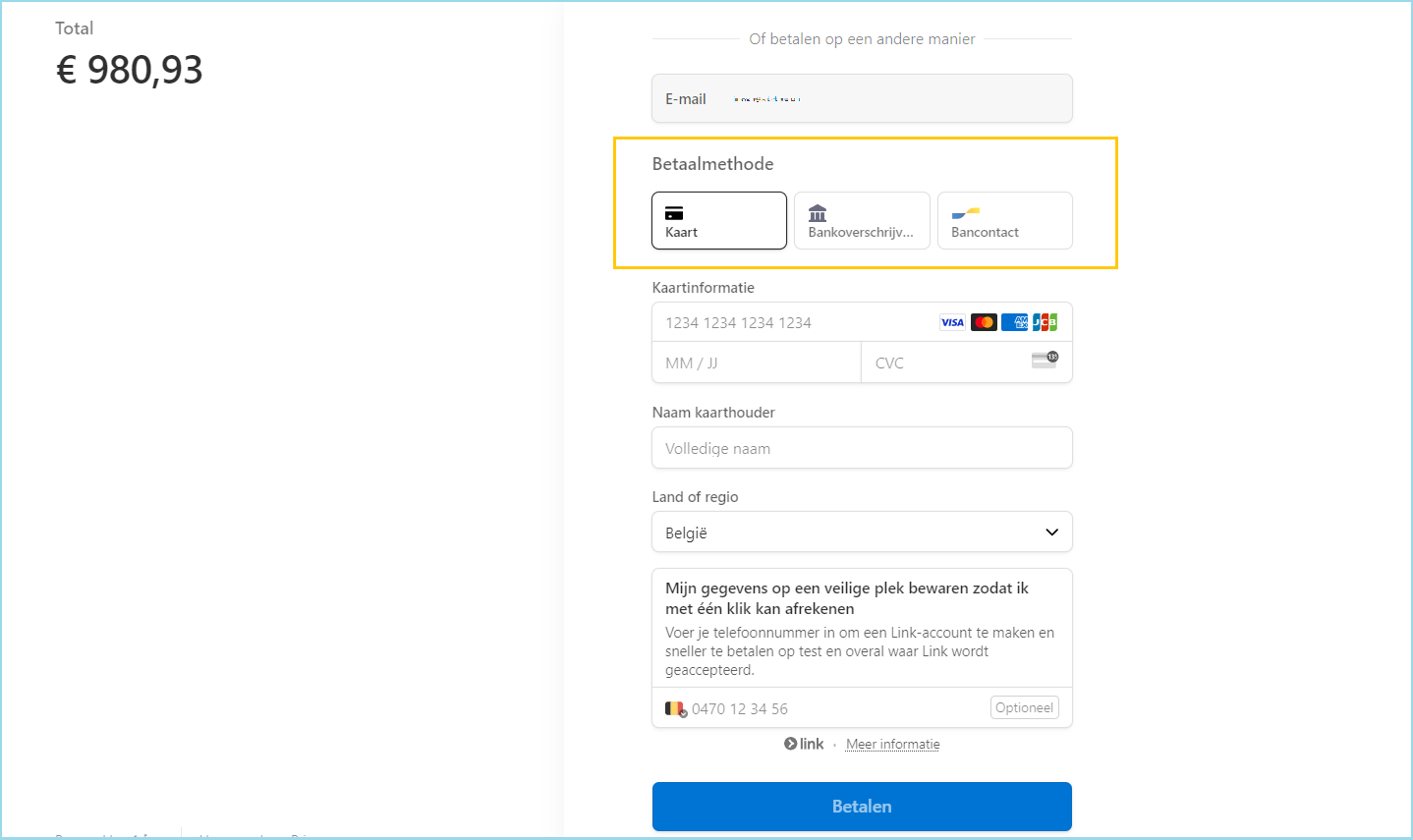 configuration paiement stripe nl